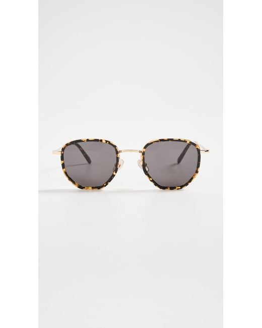 Illesteva Black Hunter Ace Flame Sunglasses