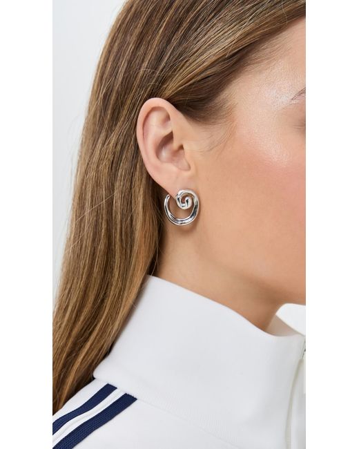 Luv Aj White The Seashell Coil Studs