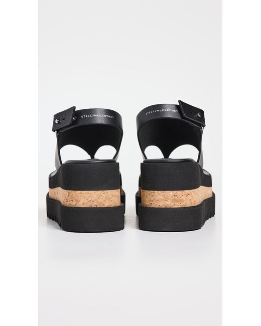 Stella McCartney Black Sneakelyse Alter Sporty Sandals