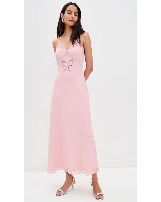 LoveShackFancy Pink Manuela Dress