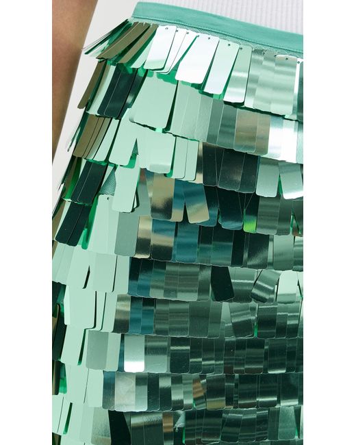 Essentiel Antwerp Green Ihoed Sequin Pencil Skirt