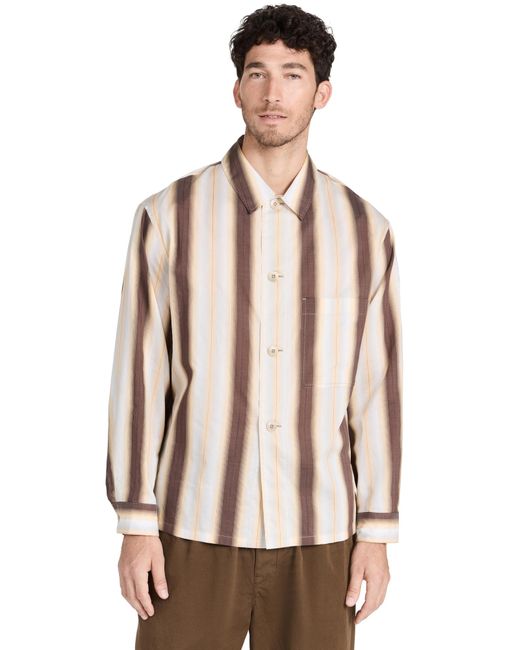 Lemaire Natural Long Sleeve Pajama Shirt for men