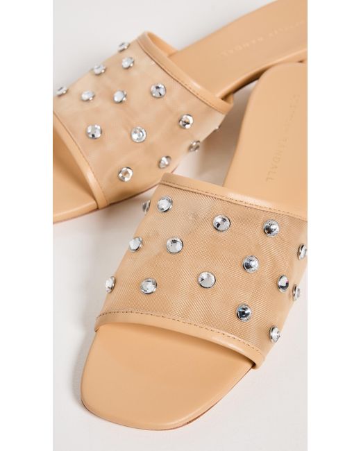 Loeffler Randall Multicolor Brooke Mesh Mid-heel Mule Sandals With Crystal Embellishment