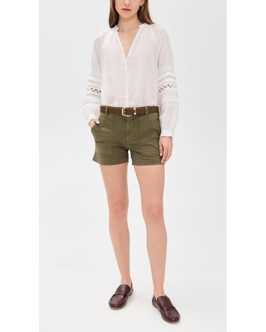 ショートパンツ NILI LOTAN Women Shorts Burmudas 12210W123656 AMG GREEN Nili Lotan Utility Shorts in Green | Lyst