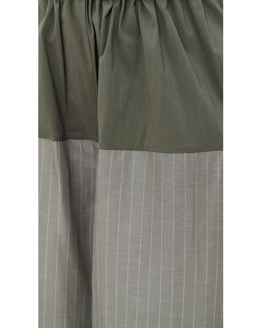 St. Agni Gray Relaxed Splice Pants