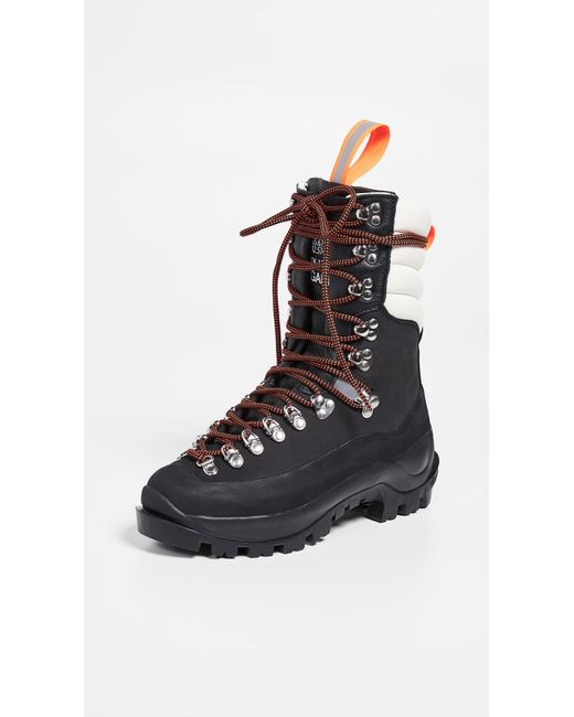 Ganni Black Hiking Boots