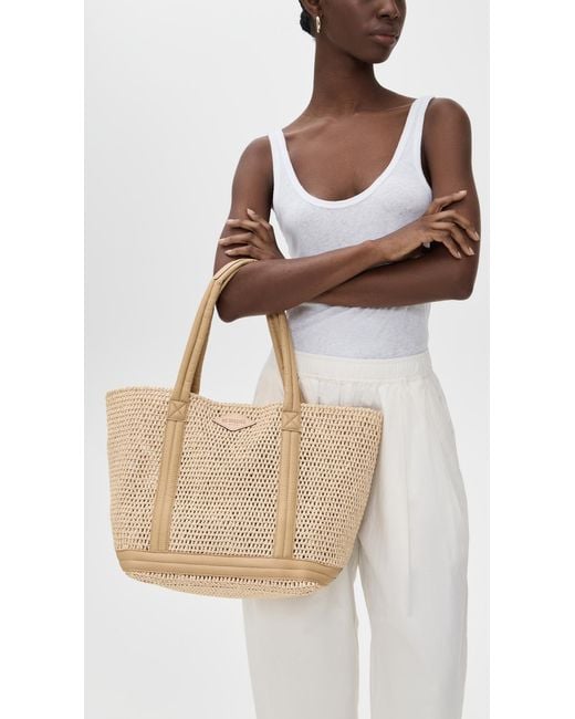MZ Wallace Natural Medium Crochet Tote