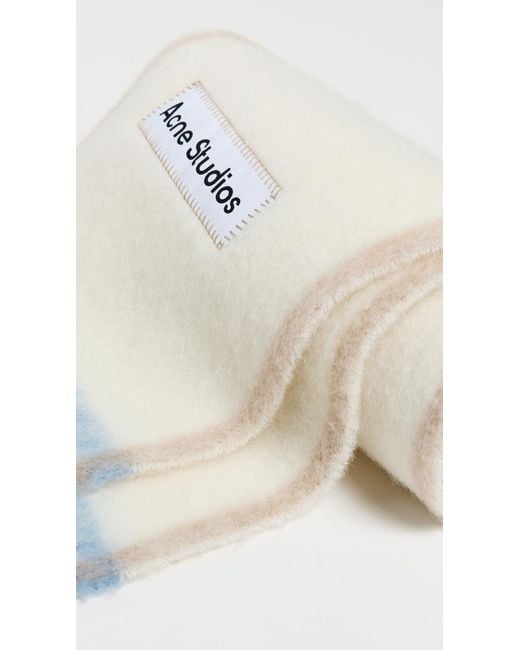 Acne White Vally Solid Scarf
