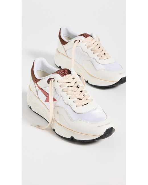 Golden Goose Deluxe Brand White Running Sole Leather Star And Spur Sneakers
