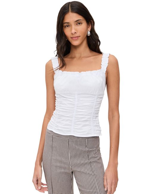 Staud White Nic Top