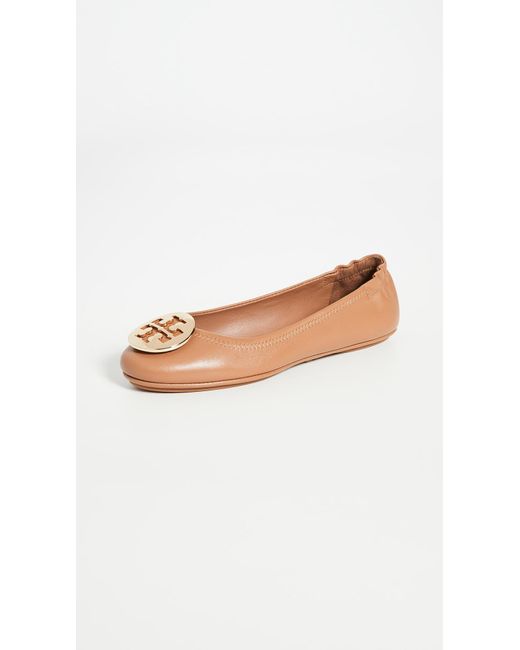 tory burch minnie travel ballet with logo