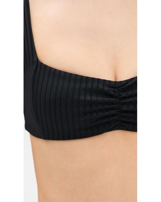 LSPACE Black Effie Bikini Top