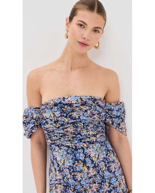 Kika Vargas Blue Adele Dress