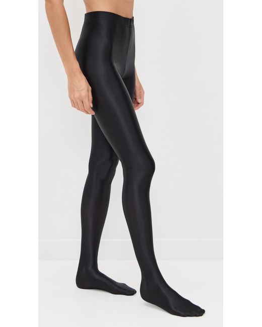 Stems Black Slick Gloss Tights