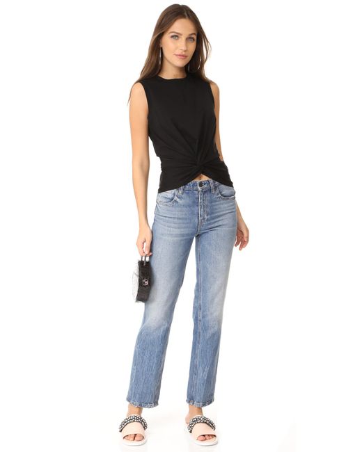 Cinq 224 Sept Lennon Top In Black Lyst cinq 224 sept lennon top in black lyst