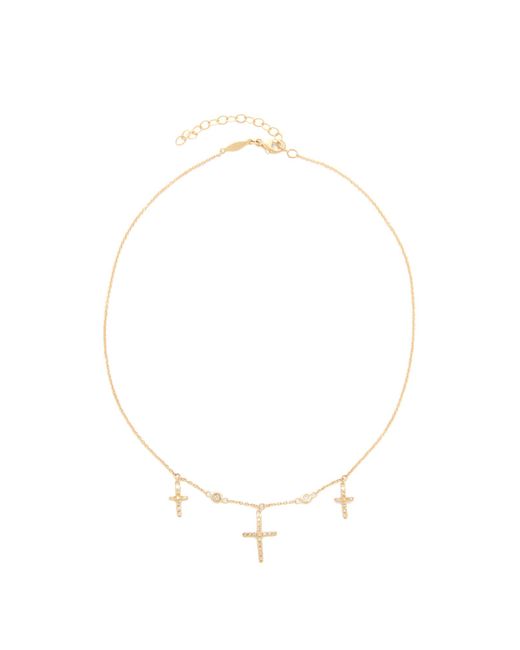 Jacquie Aiche Triple Cross Choker 