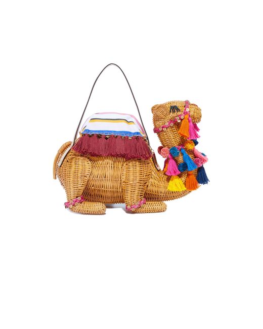 Kate Spade Multicolor Wicker Camel Bag