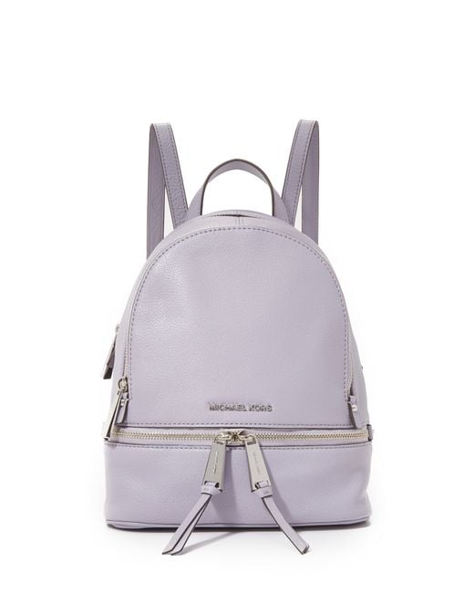 Purple michael kors backpack hotsell