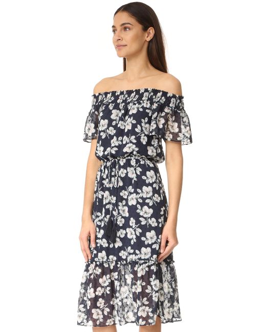 Moon River | Moon River Off-Shoulder Midi Dress