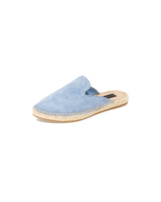 steve madden donna espadrille leather block heel mule