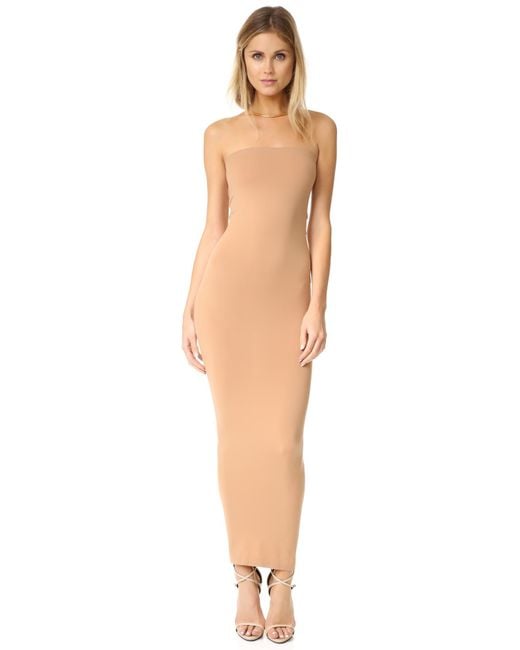 Brown Fatal strapless dress, Wolford