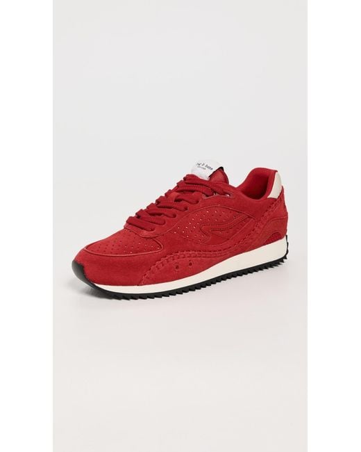 Rag & Bone Red Rb Drift Runner Sneakers