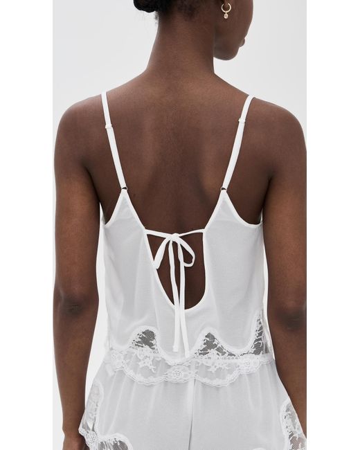 KAT THE LABEL White Harley Camisole