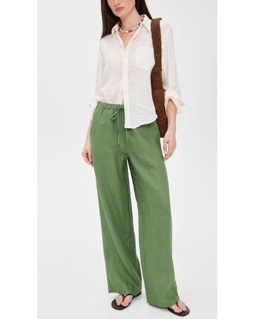 Rails Green Emmie Linen Pants