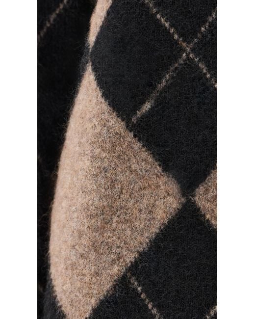 frenken Black Argyle Sweater