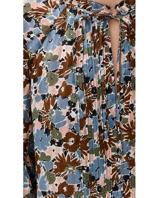 Veronica Beard Blue Linds Blouse