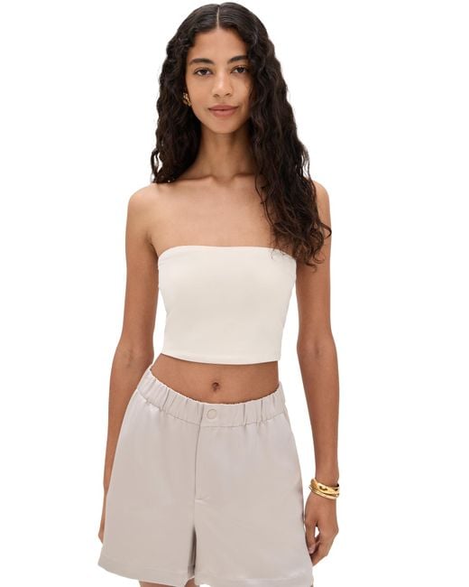 Susana Monaco Black Essential Tube Top Crop