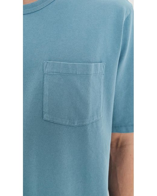 Corridor NYC Blue Garment Dye Tee for men