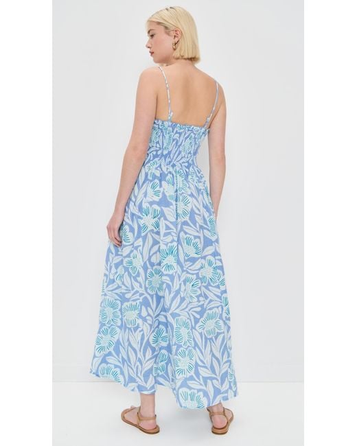 Free People Blue Sweet Nothings Midi Dress