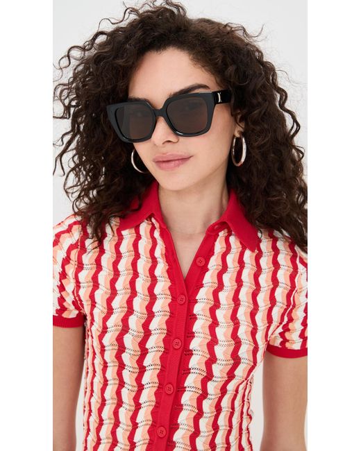 Le Specs Black The Illusion Sunglasses