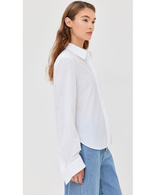 Twp White Boyfriend Shirt