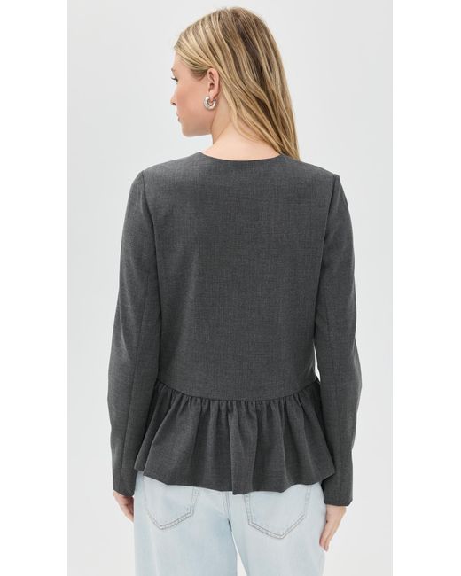 Wayf Black Blakely Peplum Jacket