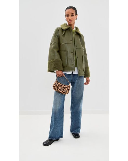 Baum und Pferdgarten Green Birdie Faux Leather Jacket