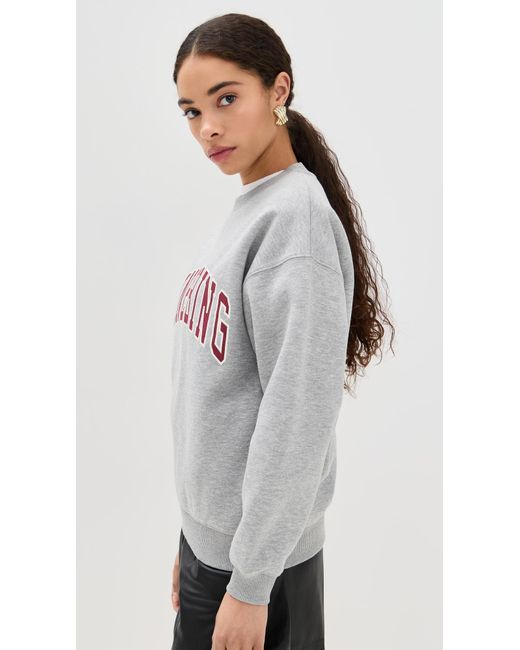 Anine Bing Gray Spencer Sweatshirt