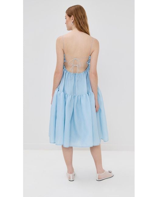 Cecilie Bahnsen Sofie Dress in Blue | Lyst