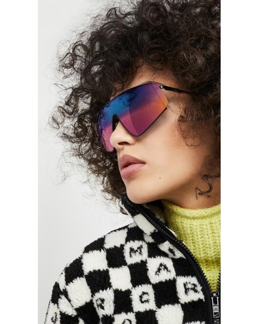 Le Specs Multicolor Blade Stunner Sunglasses