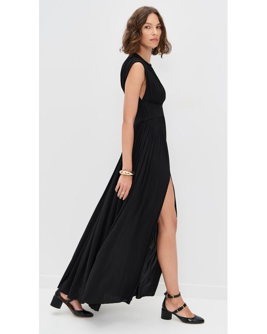 Zimmermann Black Hypnotic Column Dress