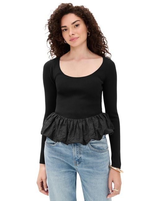 Rails Black Tillie Top