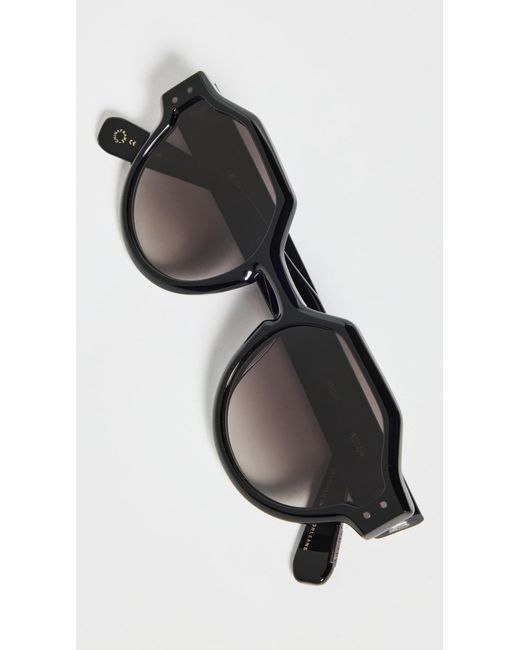 Krewe Black Astor Sunglasses