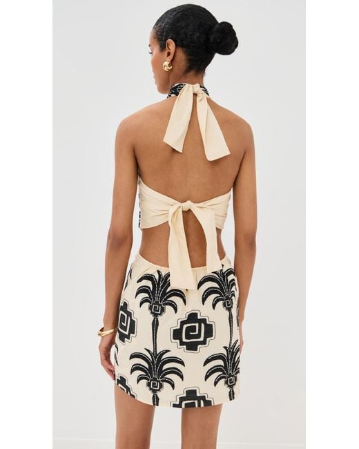 Johanna Ortiz Pintaderas Mini Dress in White | Lyst