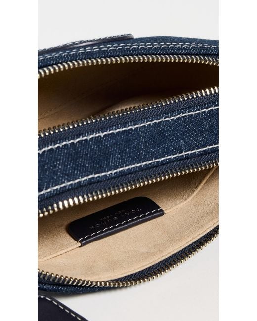 Tory Burch Blue Miller Denim Mini Crossbody Bag