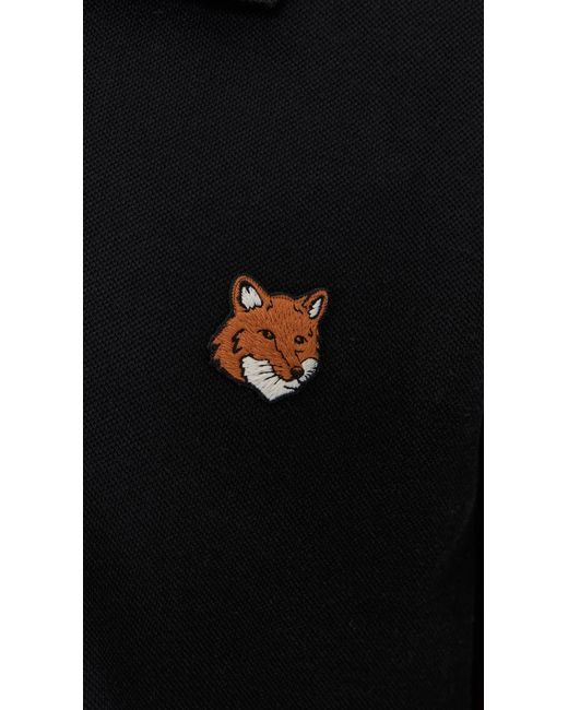 Maison Kitsuné Black Fox Head Patch Regular Polo for men