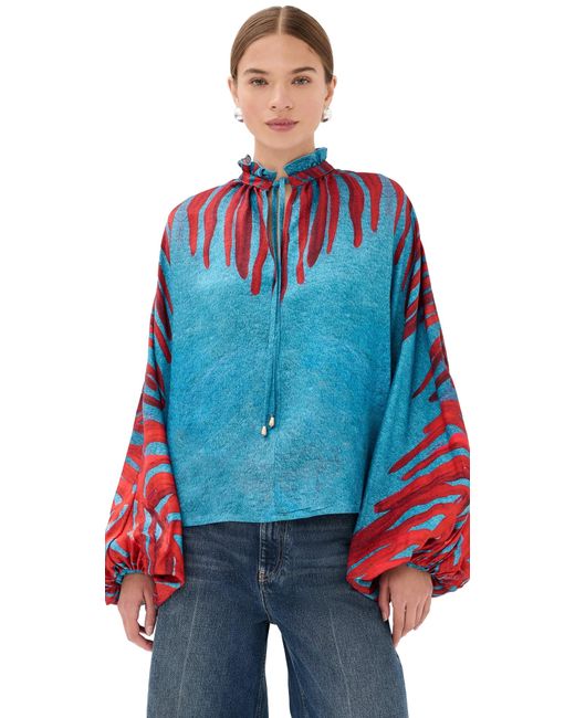 Stella Jean Blue Blouse