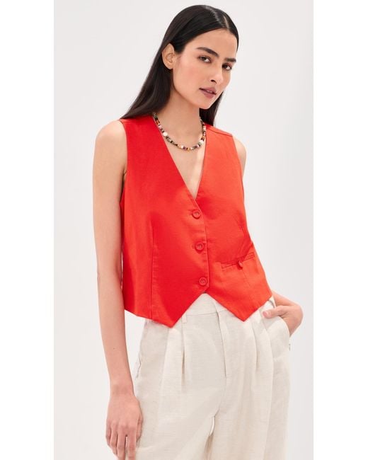 Le Bos Red Simone Vest