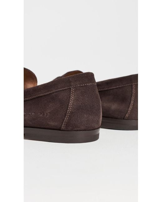 Common Projects Brown Suede Loafers