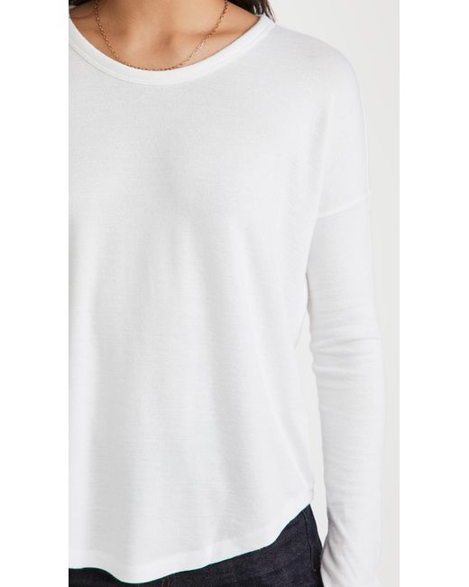 Rag & Bone White The Knit Longsleeve Top